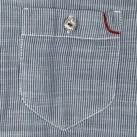 Tommy Bahama Jeans Island Crafted Long Sleeve Button Down Shirt Size Medium - Picture 3 of 8